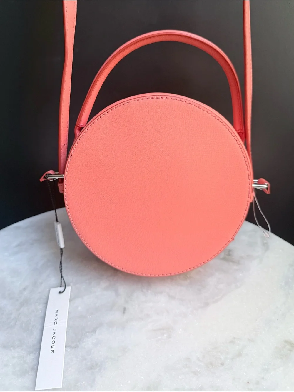 NWT Marc Jacobs The Commuter Circle Crossbody Bag - Coral/Melon